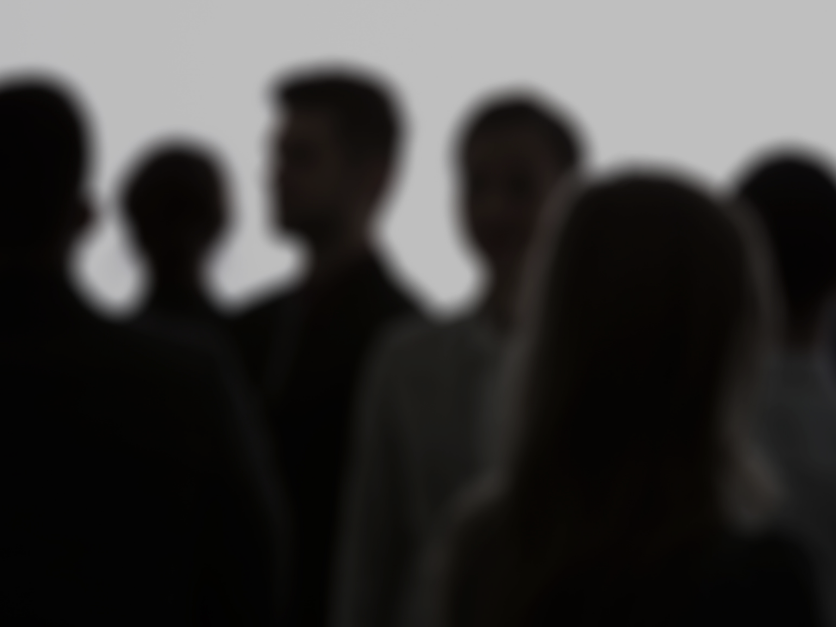 blurred crowd of anonymous people