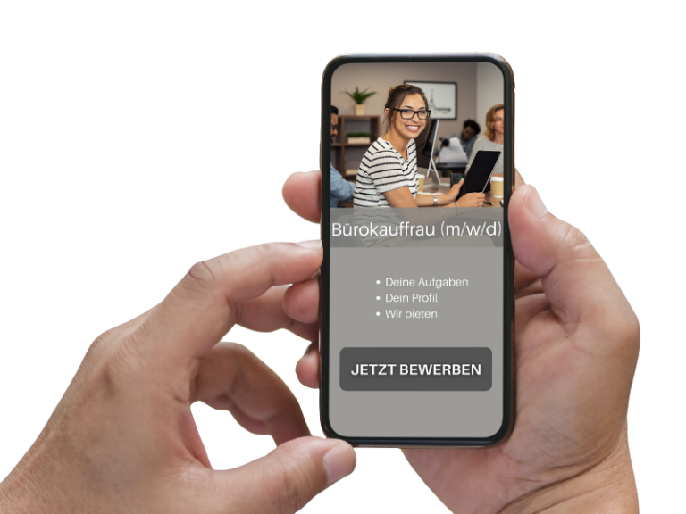 mobile optimierte Stellenanzeige